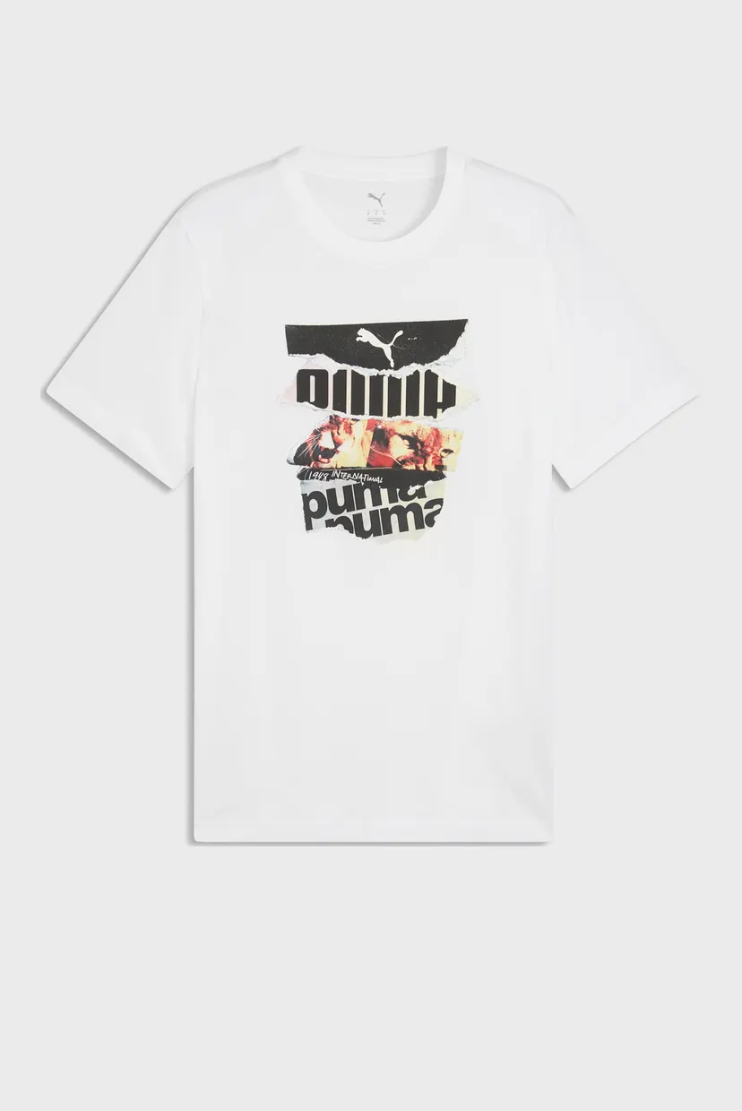 Чоловіча біла футболка Graphic Photoprint Tee Men 4