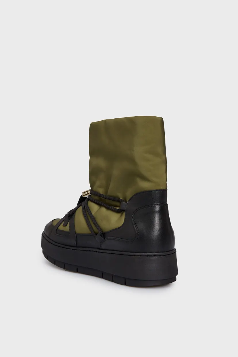 Жіночі зелені дутики TOMMY ESSENTIAL SNOWBOOT 4