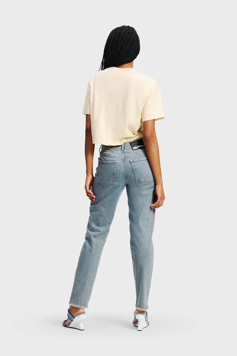 Женские синие джинсы klj mom denim 3
