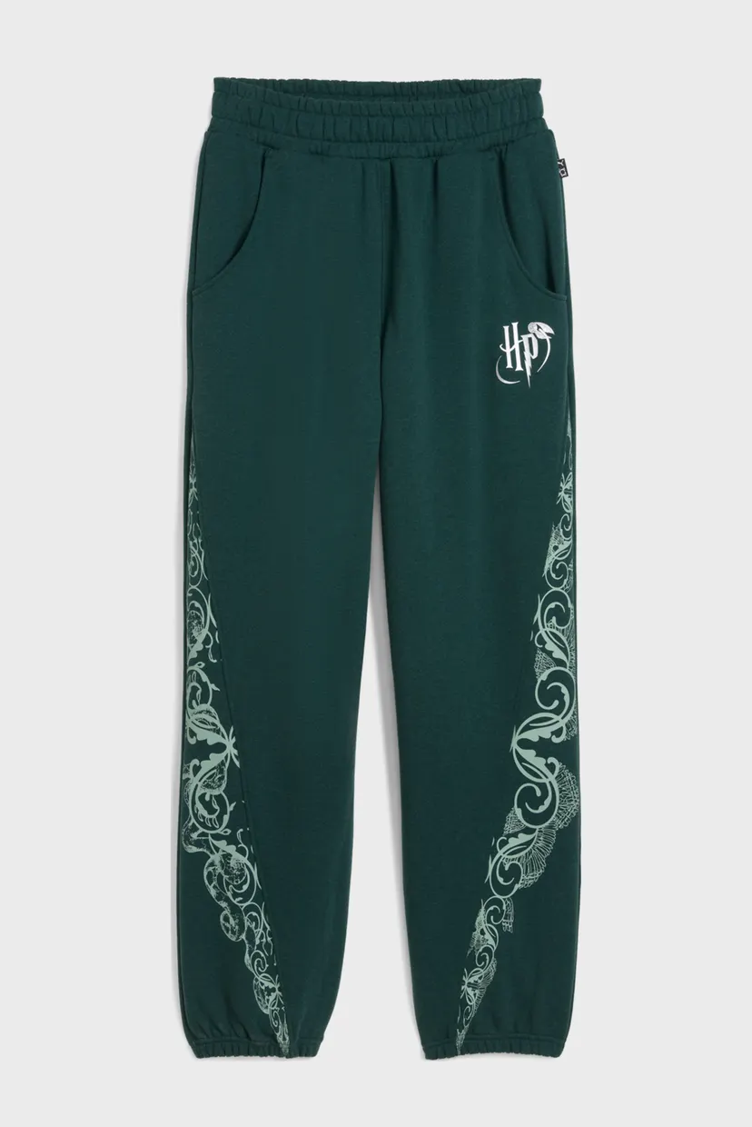 Жіночі зелені спортивні штани PUMA HOOPS x HARRY POTTER™ Sweatpants Women 6