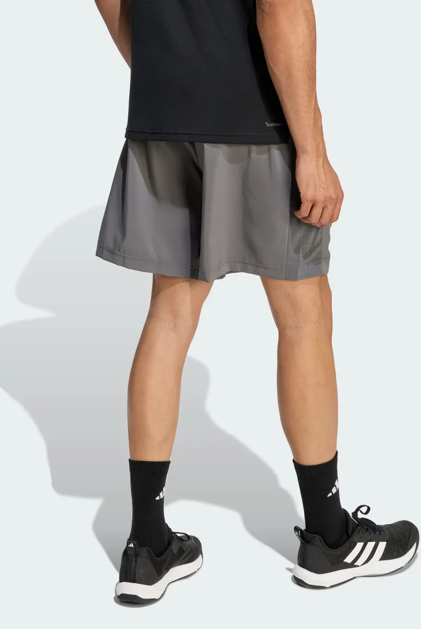 Чоловічі сірі шорти WORKOUT ESSENTIALS BASE WOVEN 3