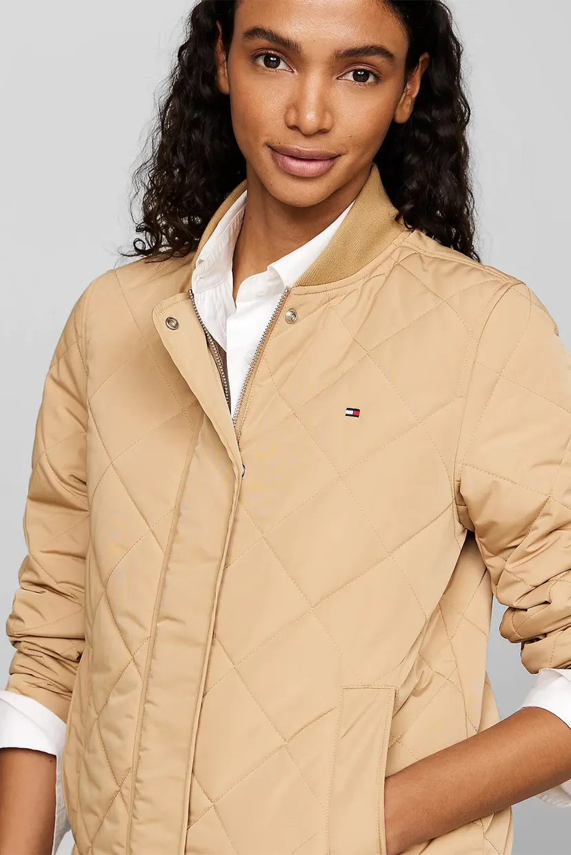 Жіночий бежевий бомбер LW QUILTED BOMBER JACKET 4