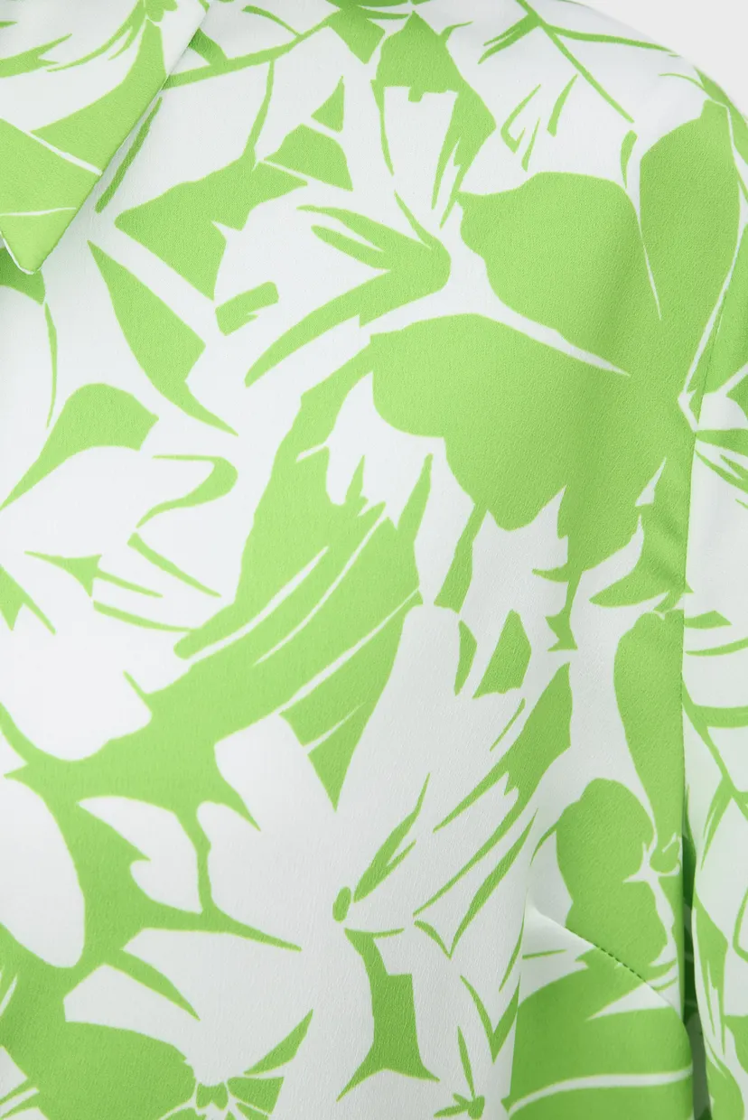 Жіноча салатова блуза з візерунком GRAPHIC PALM CAMP SHIRT 3