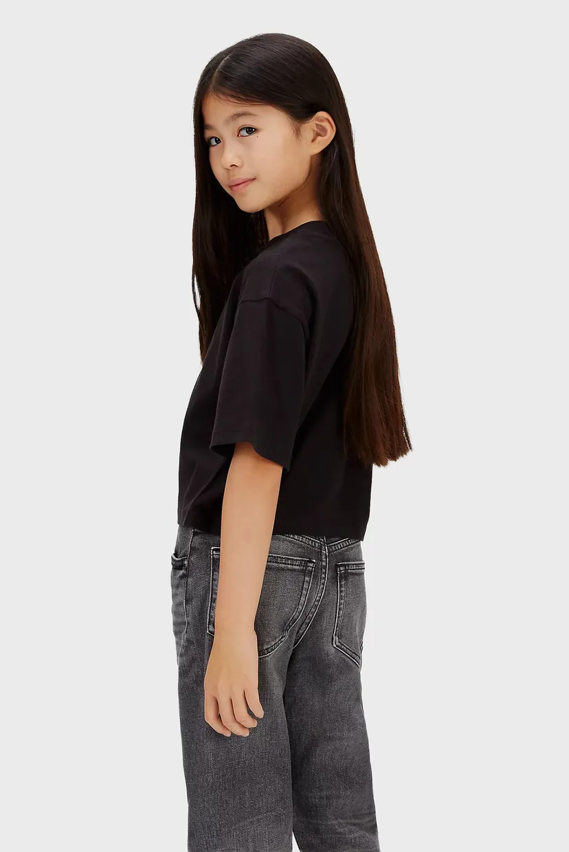 Дитяча чорна футболка VELVET MONOGRAM 3