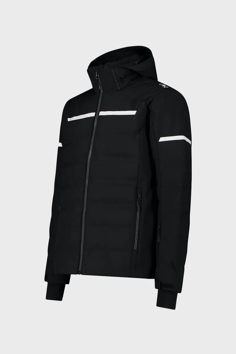 Мужская черная куртка ZIP HOOD STRETCH POLYES 3