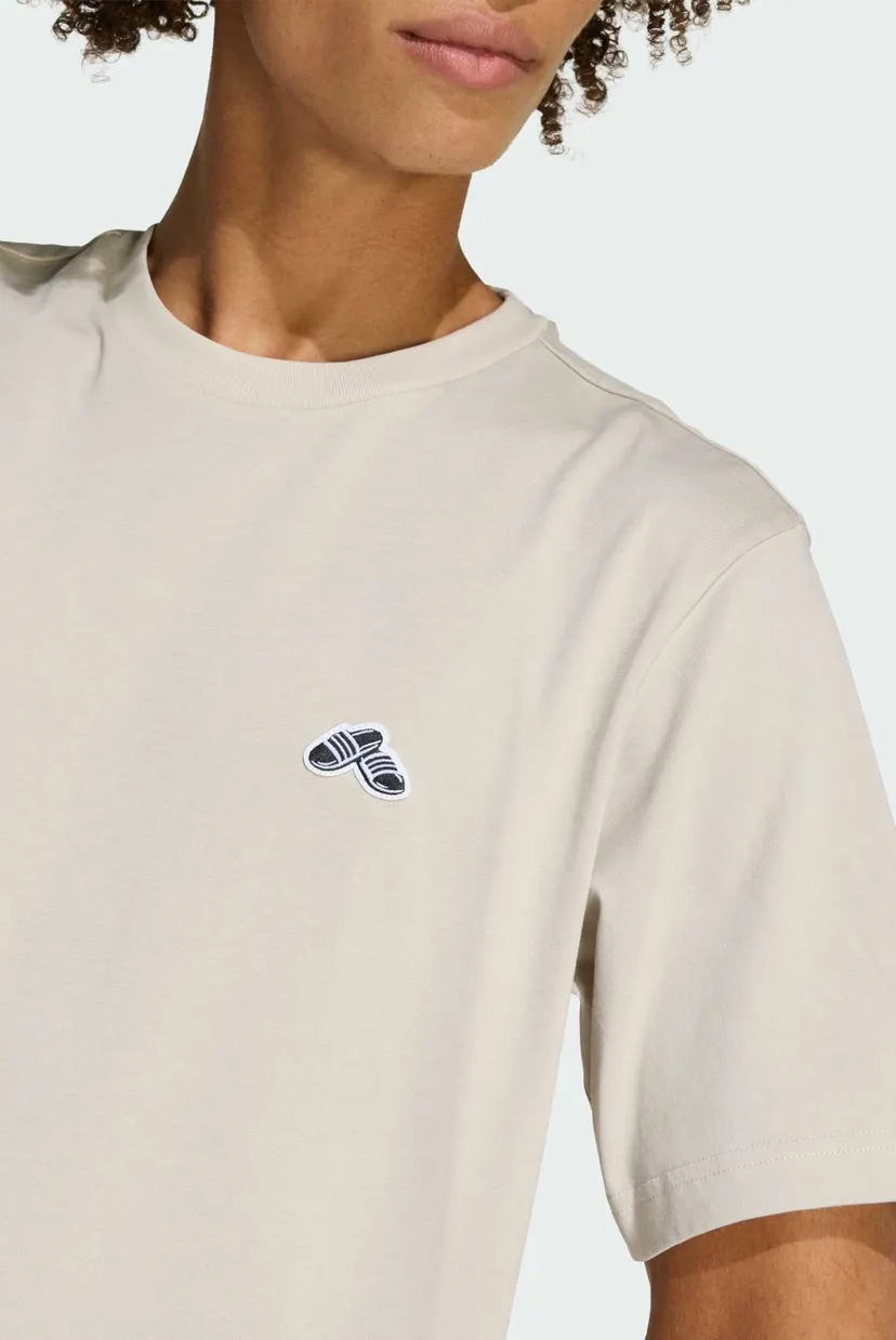 Мужская бежевая футболка SUMMER SLIDE TRIM GRAPHIC 4