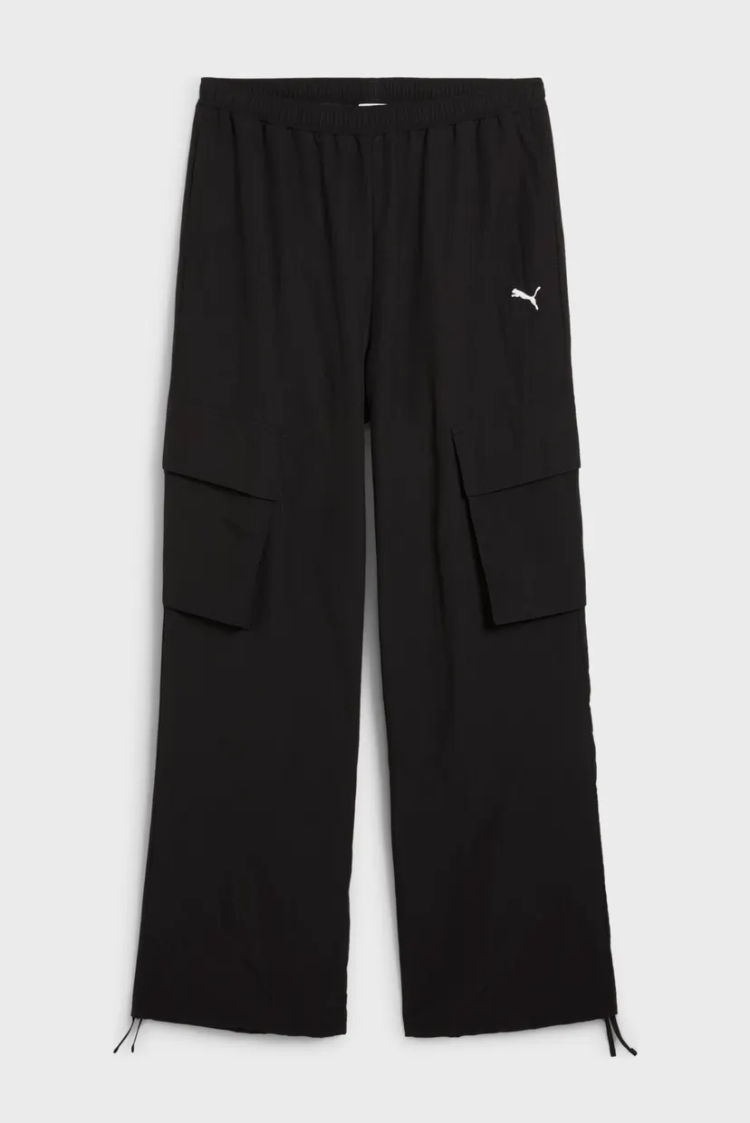 Жіночі чорні спортивні штани WARDROBE ESS Relaxed Woven Cargo Pants Women 6