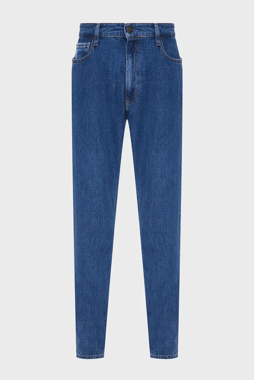 Чоловічі сині джинси TAPERED FIT MID BLUE 7