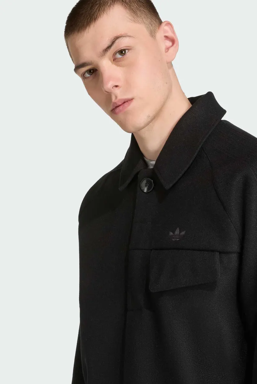 Чоловіче чорне пальто Premium Essentials Wool 4