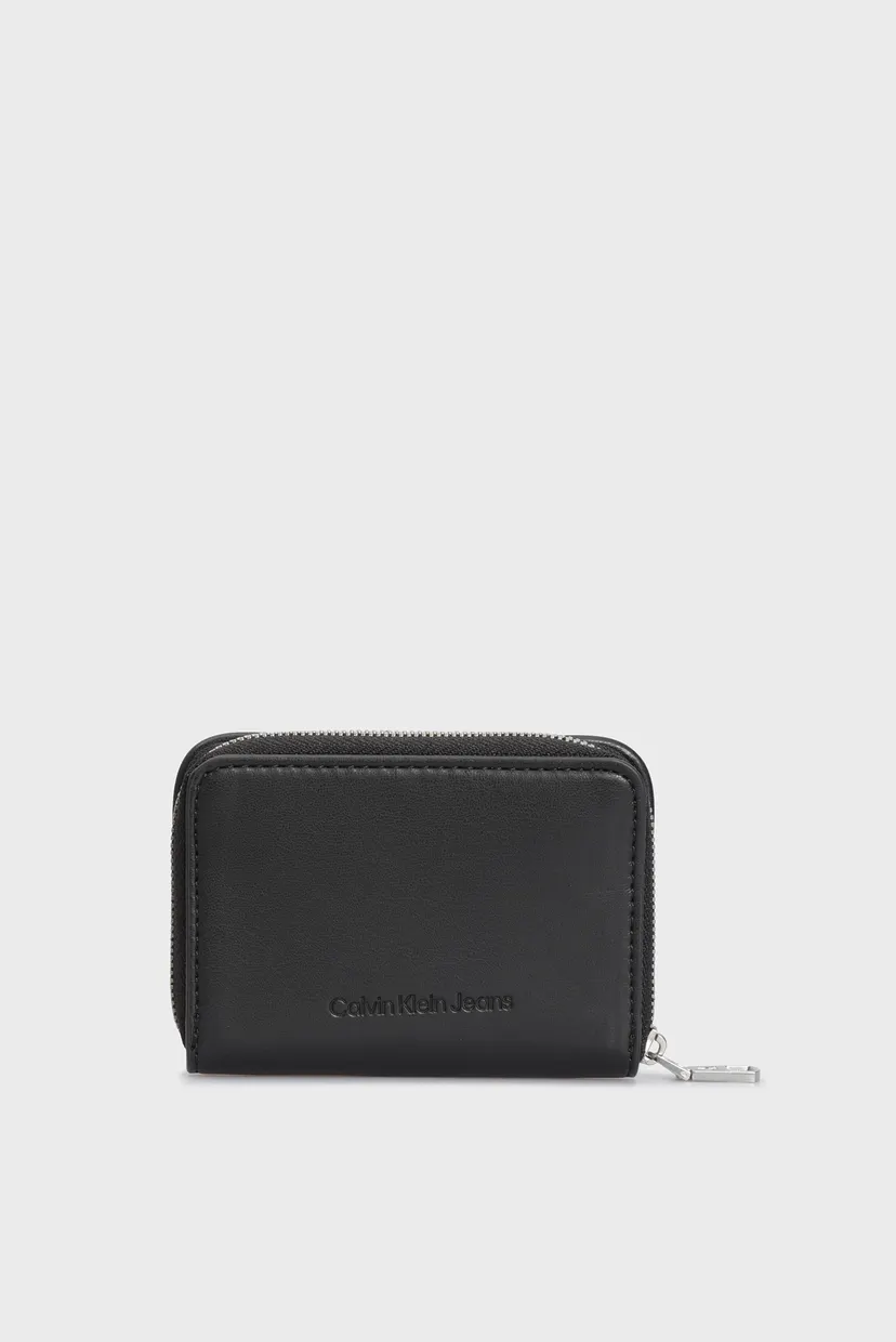 Женский черный кошелек SCULPTED MED ZIP AROUND PIPPING 3