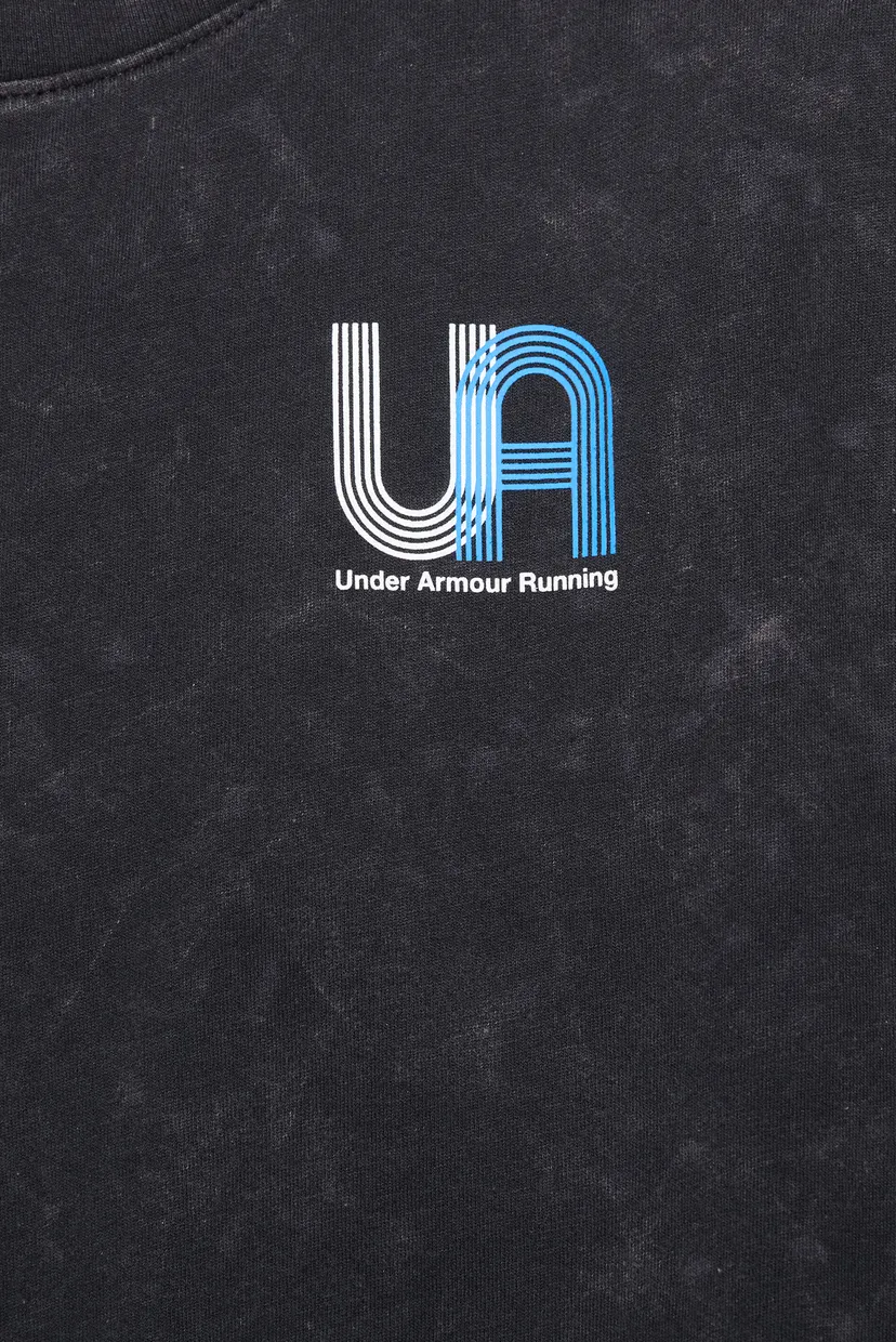 Женская черная футболка UA Run Graphic SS 1 5