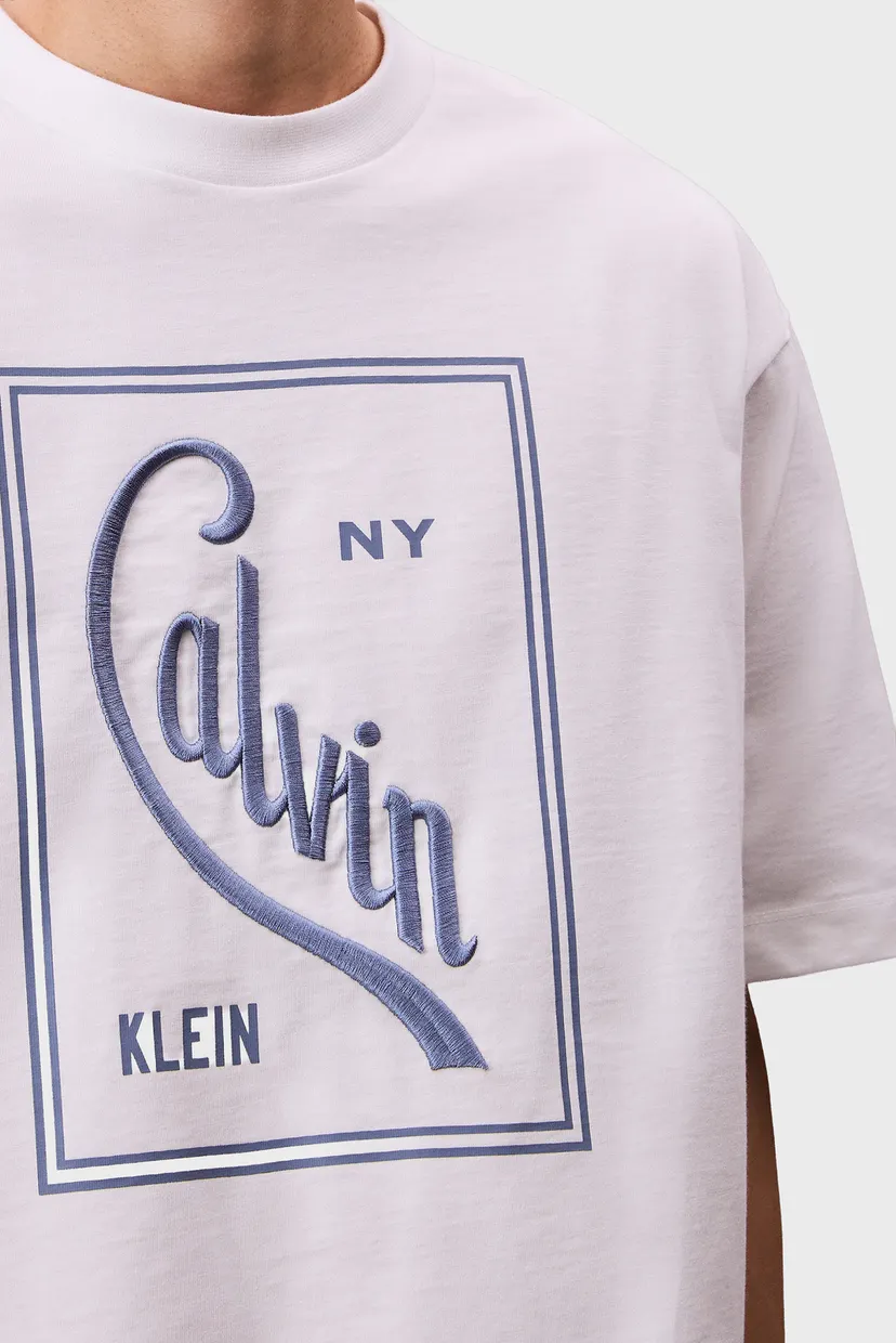Чоловіча біла футболка SS 16S CALVIN STAMP 5