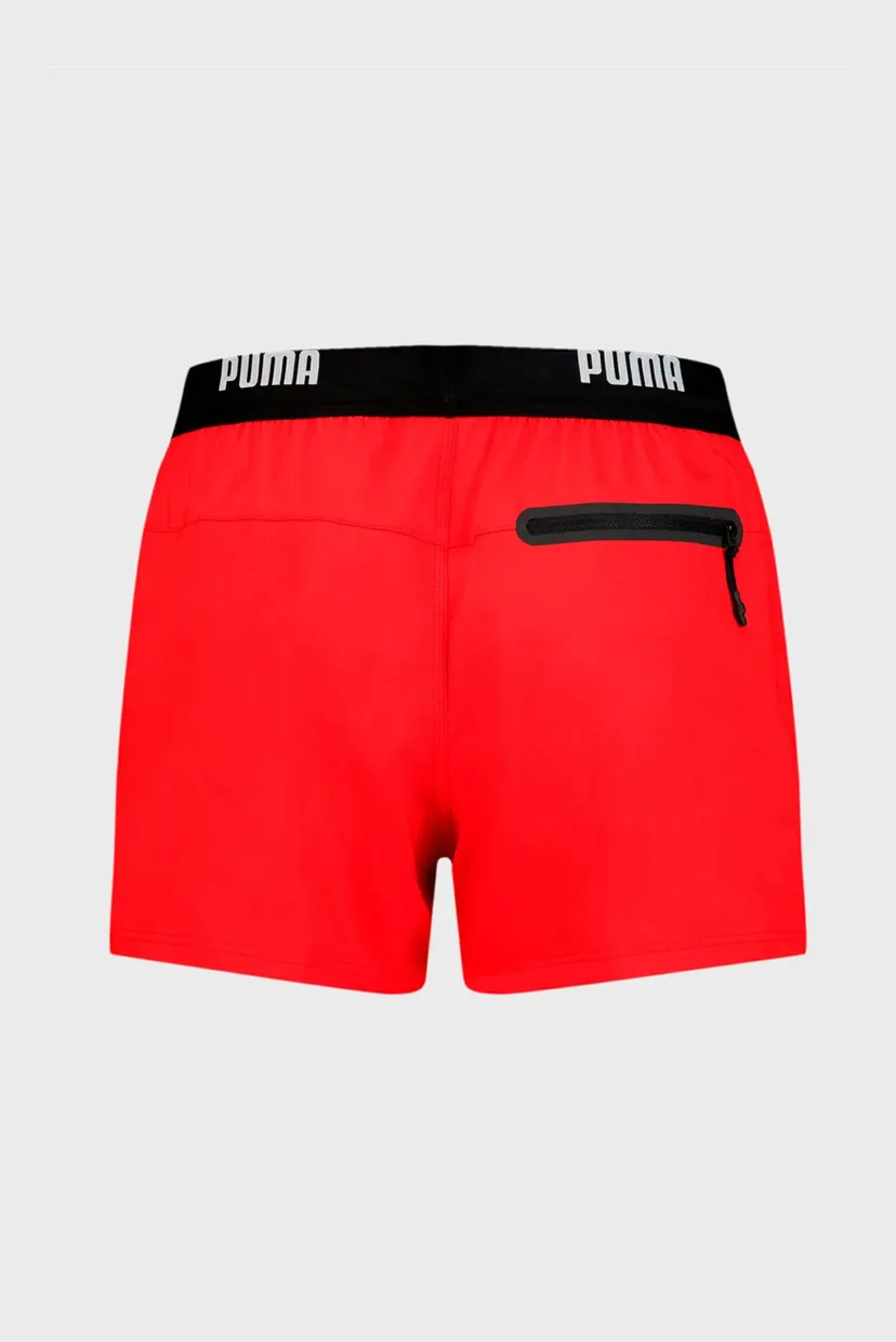Чоловічі червоні плавальні шорти  PUMA Swim Men Logo Short Length Swim Shorts 7