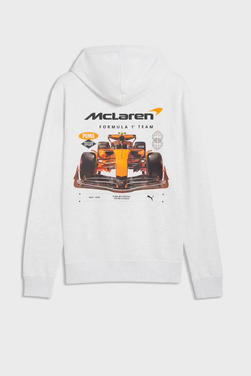 Чоловіче біле худі McLAREN RACING Graphic Hoodie Men 5