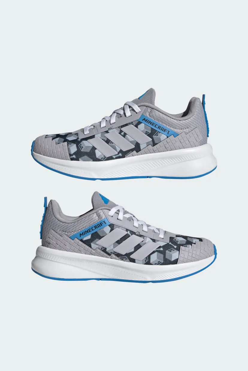 Детские серые кроссовки ADIDAS MINECRAFT FORTARUN 4.0 JUNIOR 7