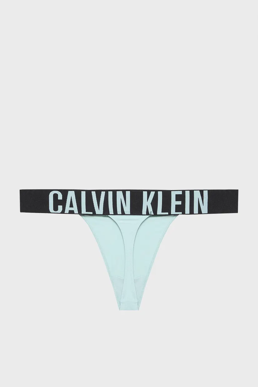 Женские голубые трусики HIGH LEG THONG 8