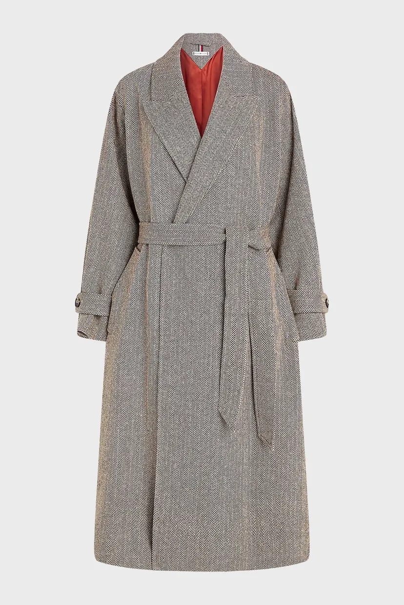 Жіноче вовняне пальто з візерунком RLX WOOL HERRINGBONE BELTED 5