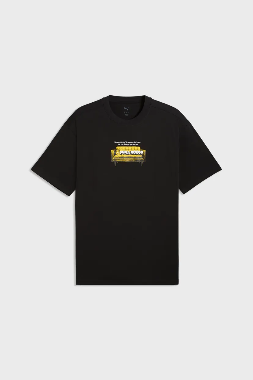 Чоловіча чорна футболка Junior Varsity VII Relaxed Basketball Tee Men 4