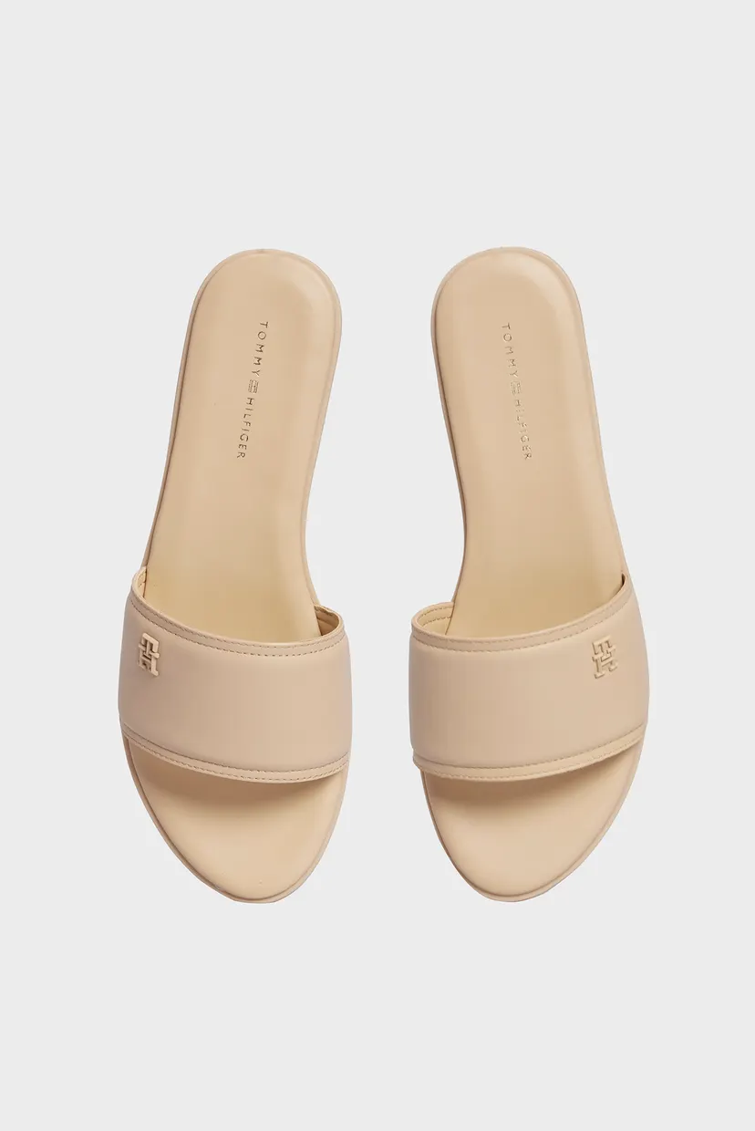 Жіночі бежеві шкіряні слайдери POP COLOR MULE 4