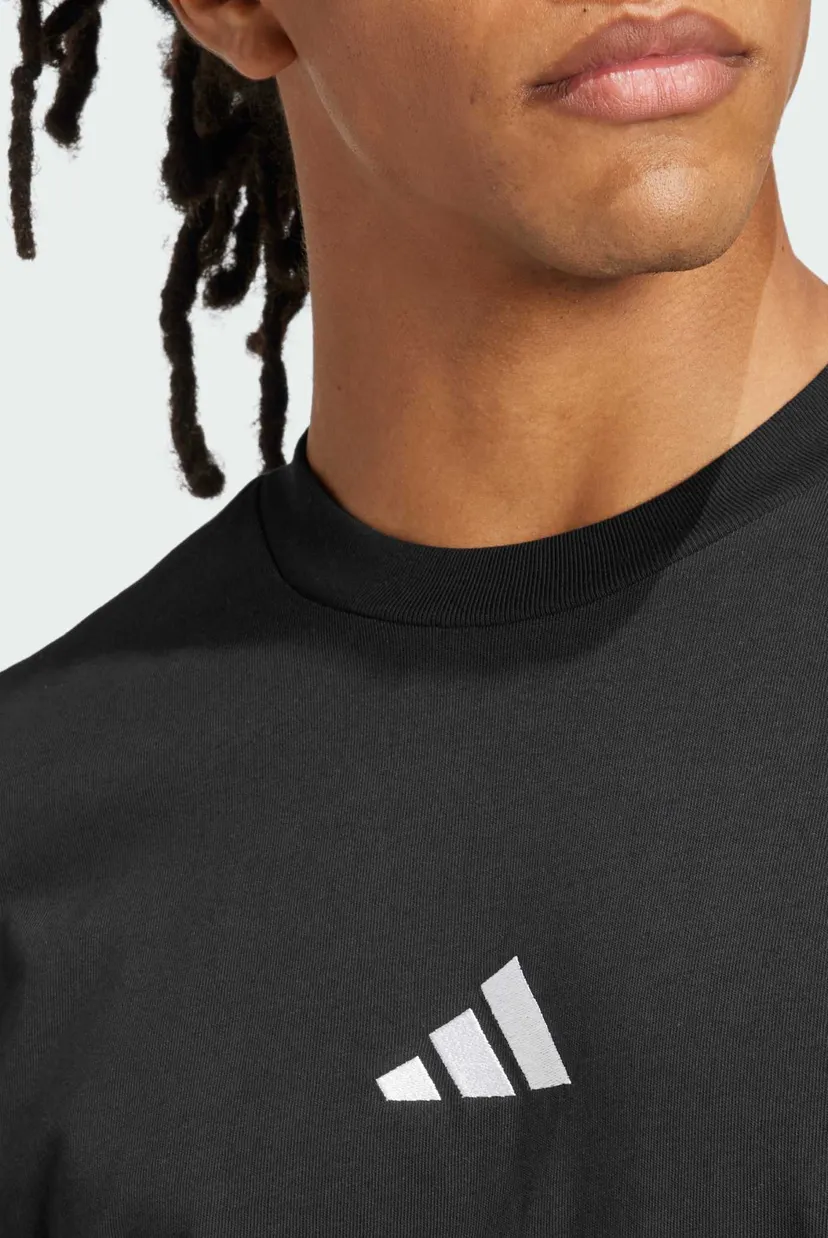 Мужская черная футболка Essentials Small Logo Single Jersey 4