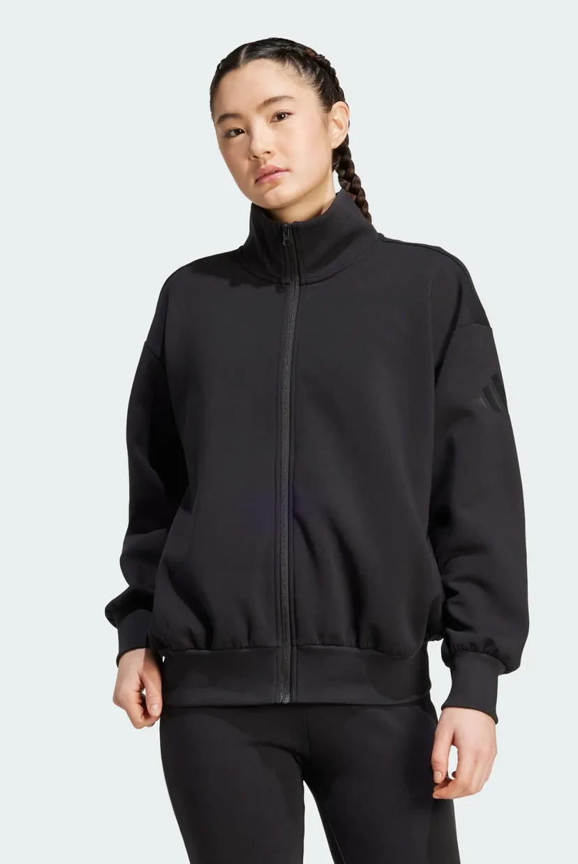 Женская черная спортивная кофта ALL SZN Soft Lux Loose Full-Zip
