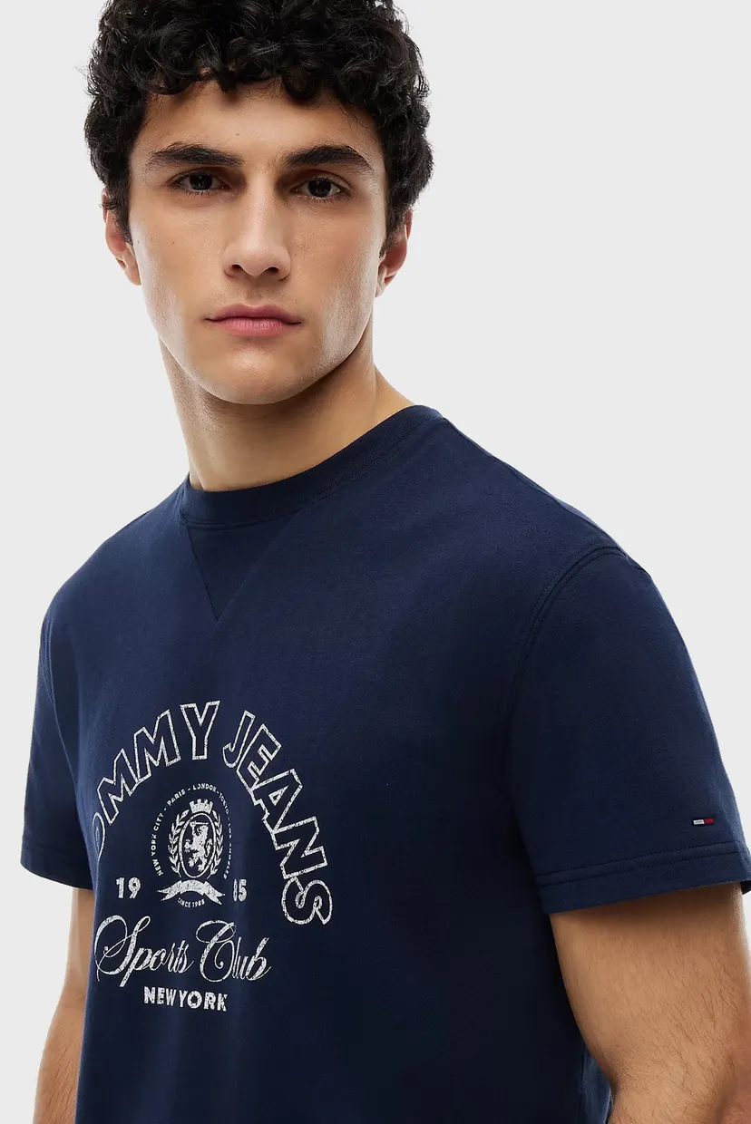 Чоловіча темно-синя футболка REG CREST CLUB SS TEE 4
