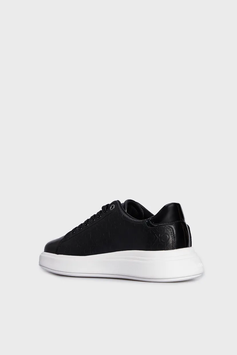 Жіночі чорні шкіряні снікерcи RAISED CUPSOLE LACE UP-MONO MIX 5