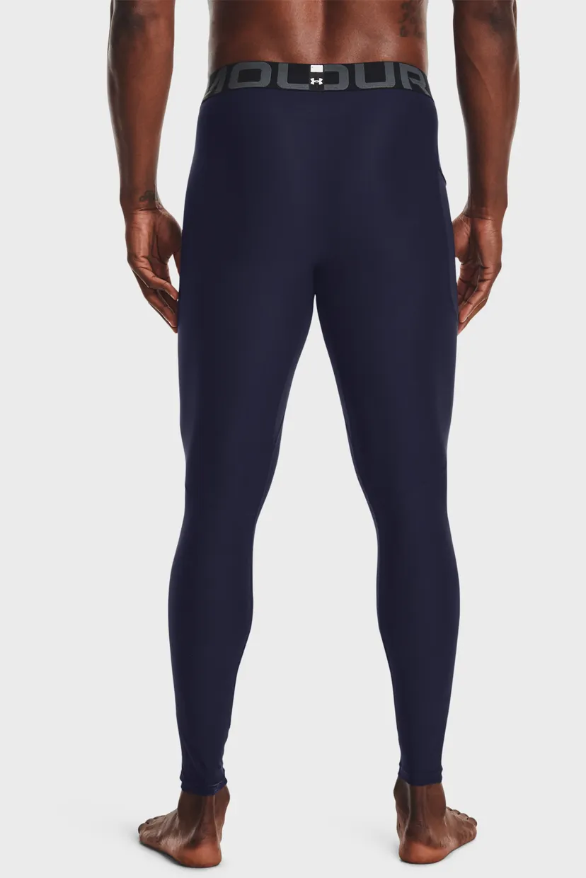 Мужские темно-синие тайтсы UA HG Armour Leggings 3