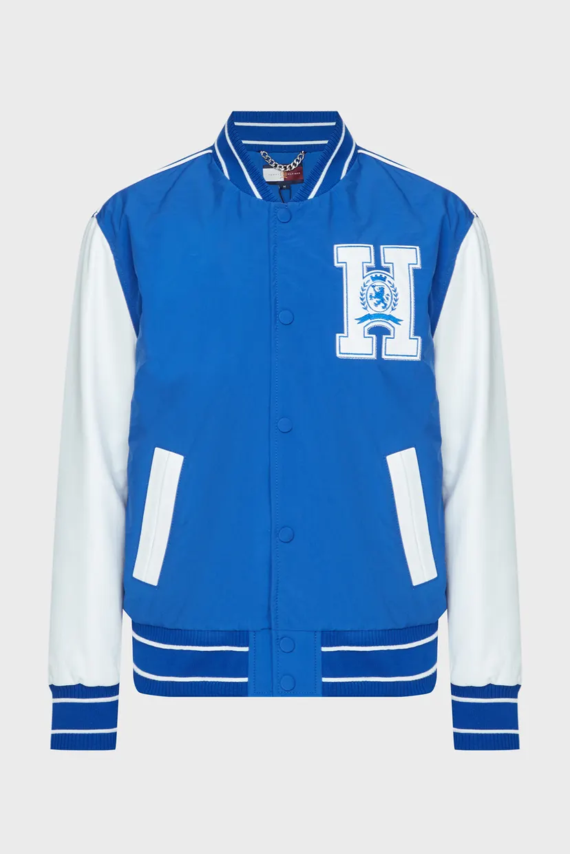 Чоловічий синій бомбер THC SPORTY LTHR 7