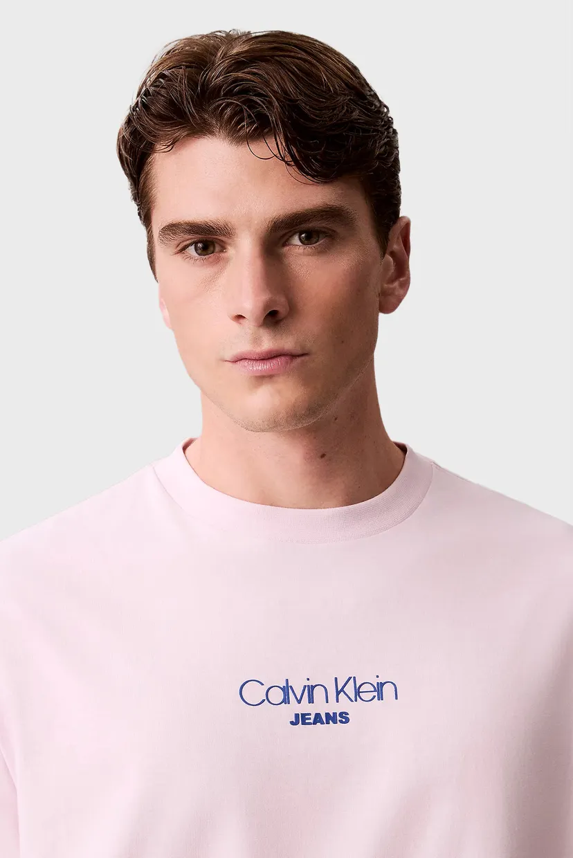 Мужская розовая футболка SS 16S RLXD FIT CKJ GRAPHIC TEE 5