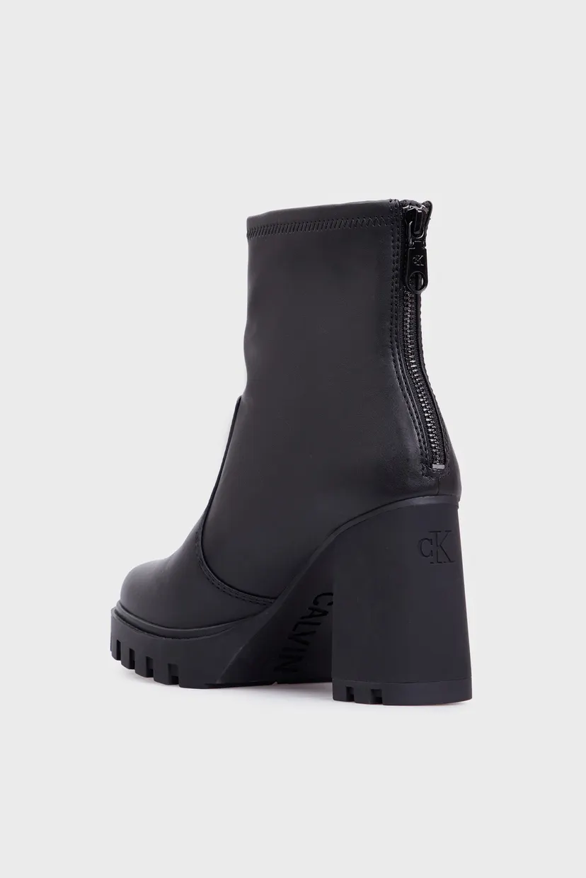 Жіночі чорні ботильйони HEEL PLATFORM ZIP BOOT MG NAPPA 5