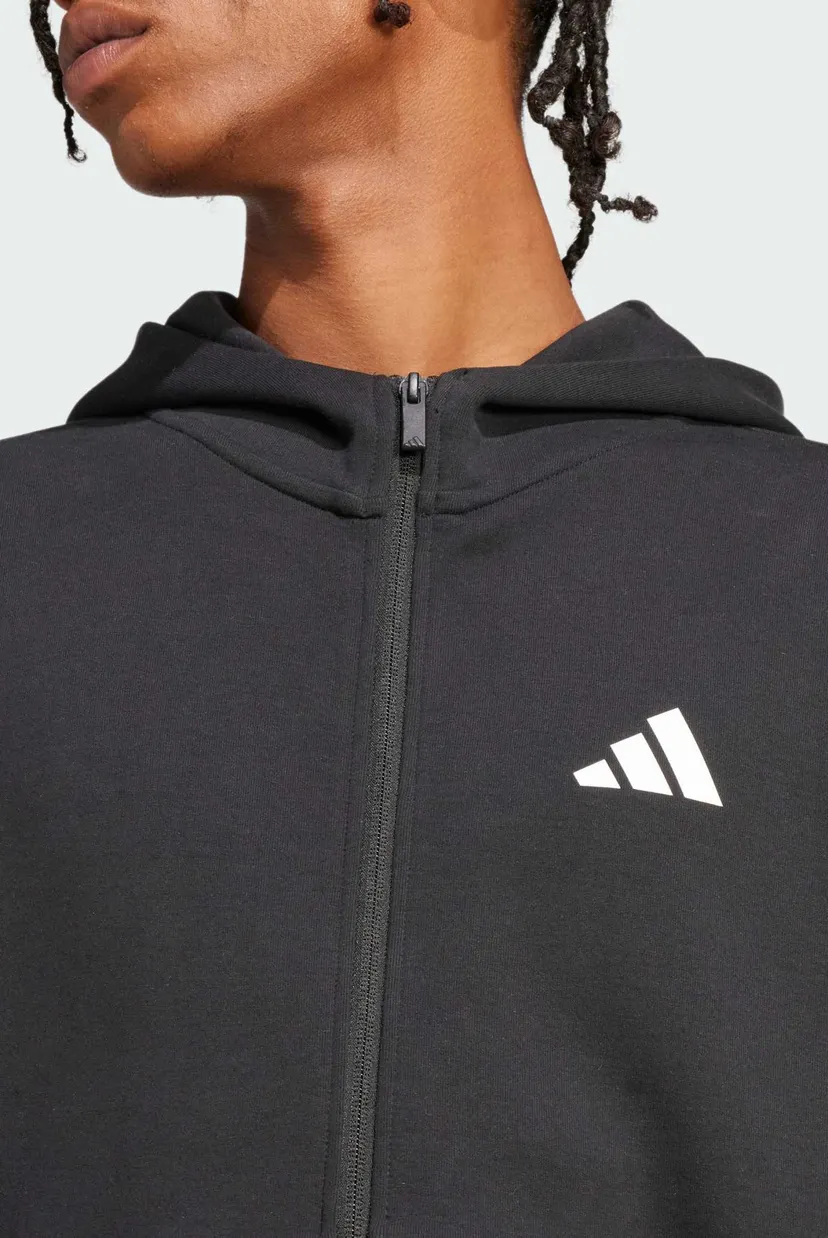 Мужское черное худи Future Icons Small Logo Full-Zip 4