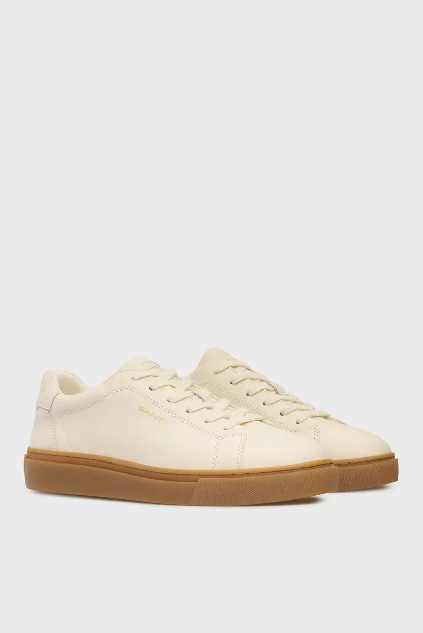 Женские белые кожаные сникерсы Julice Gant 31531994 — MD-Fashion