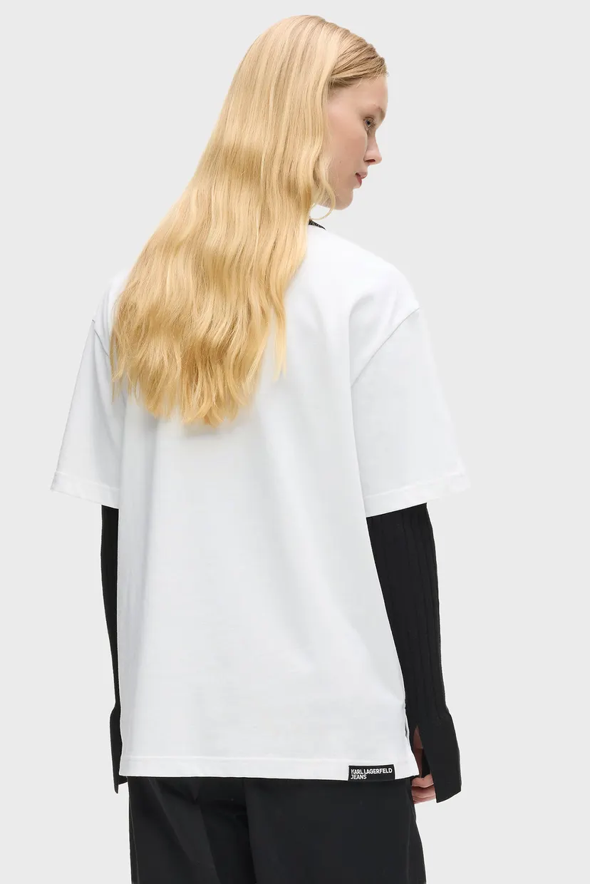 Жіноча біла футболка KARL TEE 3