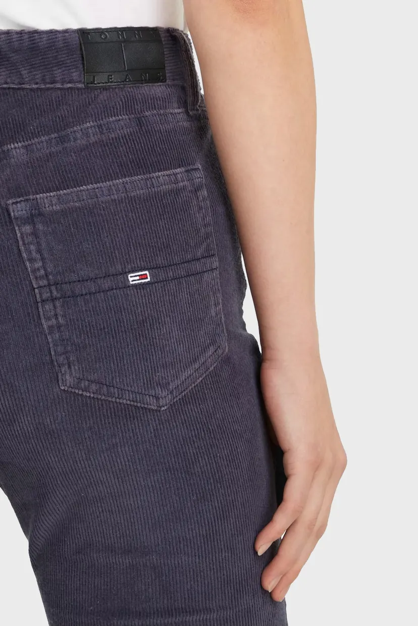 Женские темно-синие вельветовые брюки TJW SYLVIA HR FLARE WASHED CORD 3