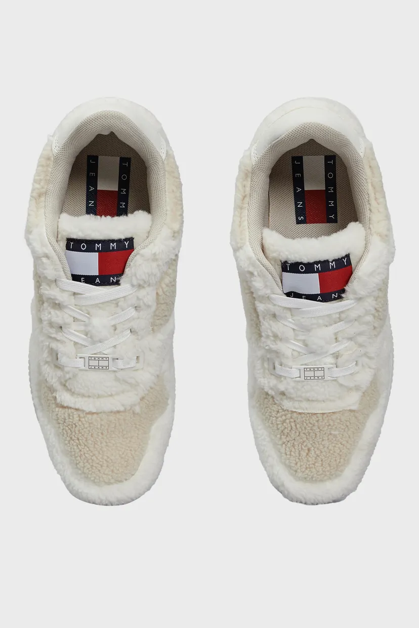 Женские белые сникерcы TJW RETRO BASKET WARM 4