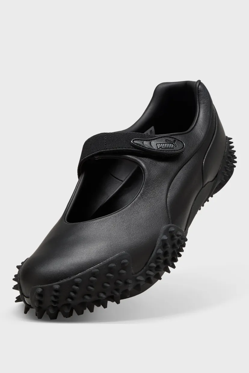 Женские черные кожаные балетки Mostro Fey Leather Shoes Unisex 5