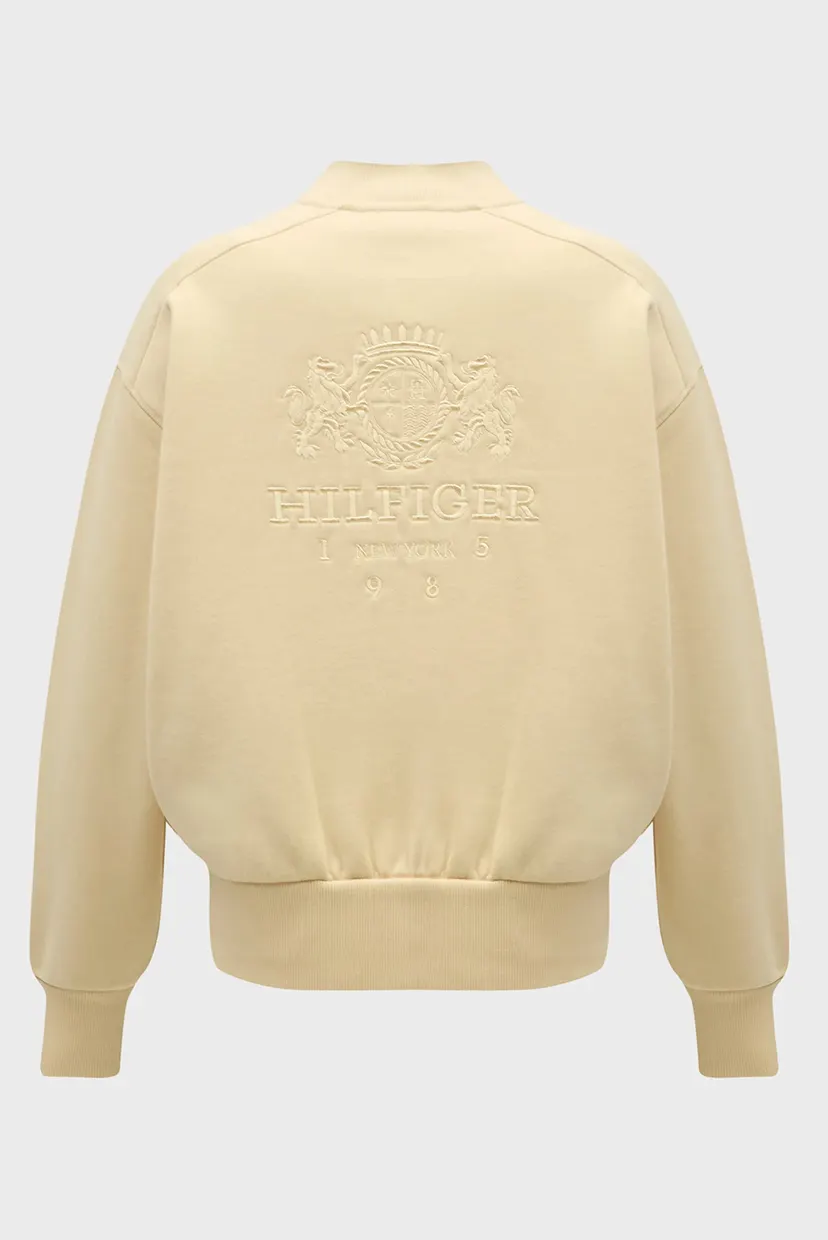 Жіноча бежева спортивна кофта VARSITY CREST ZIP 6