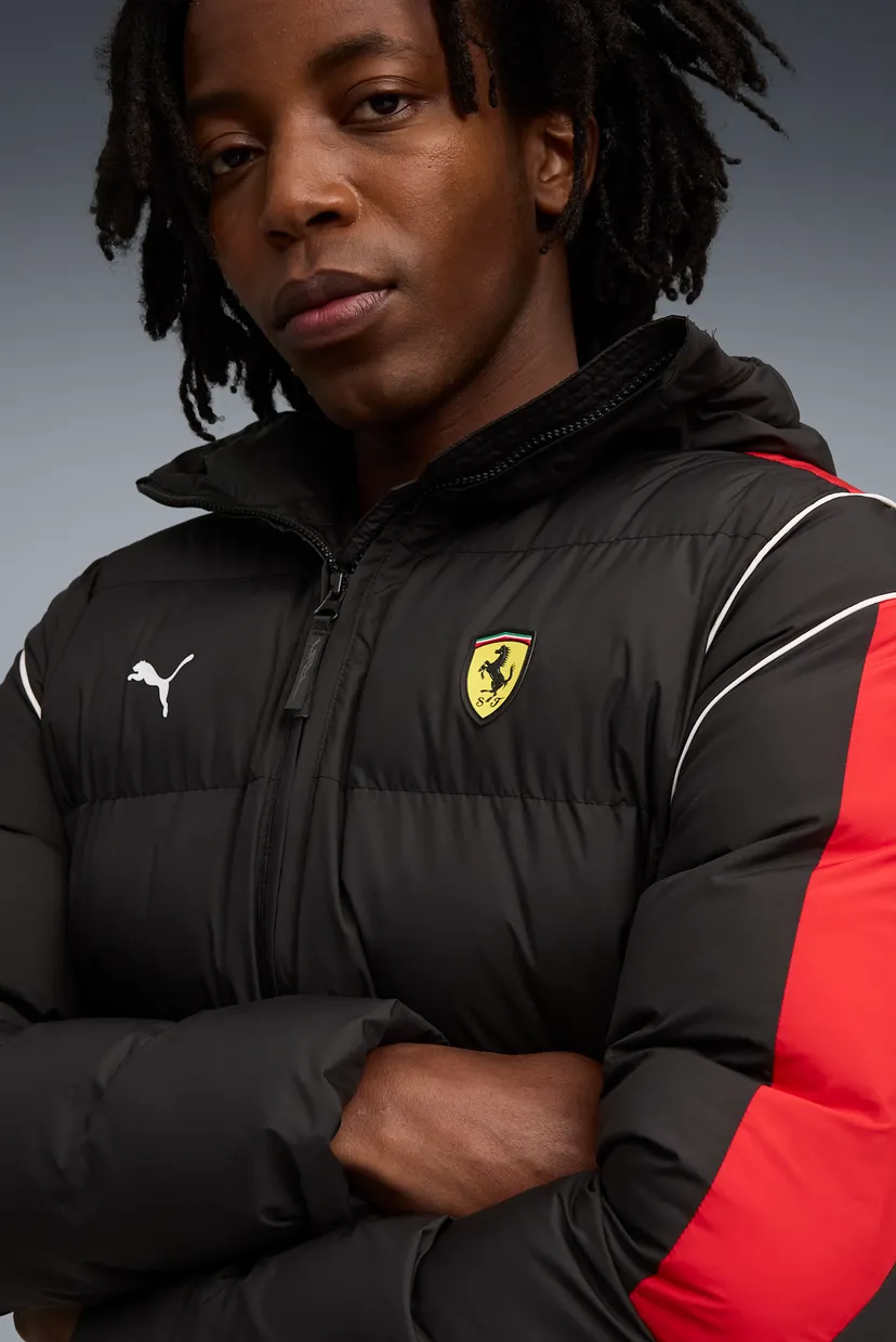 Чоловіча чорна куртка Scuderia Ferrari MT7 Puffer Jacket Men 4