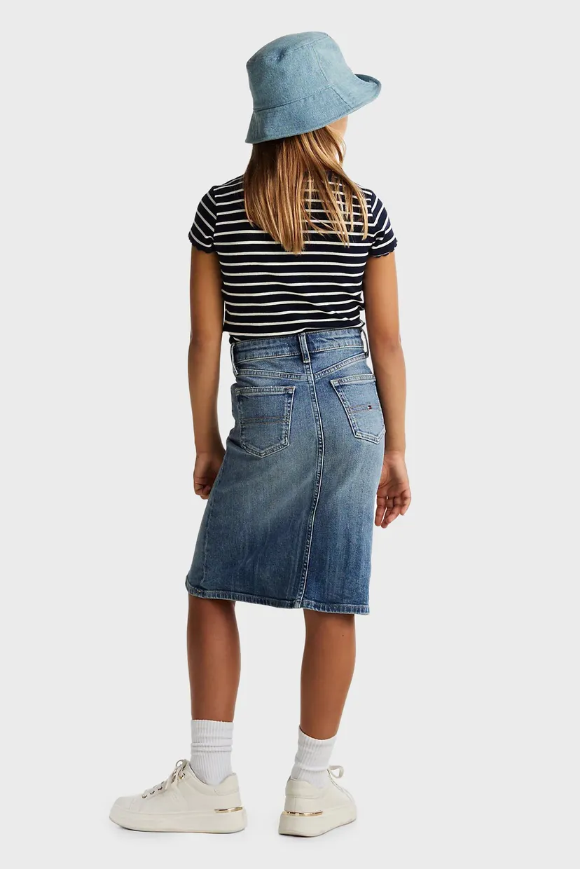 Детская синяя джинсовая юбка LONG DENIM SKIRT VINTAGE 3