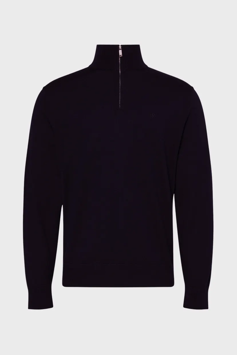 Мужская темно-синяя шерстяная кофта MERINO 6