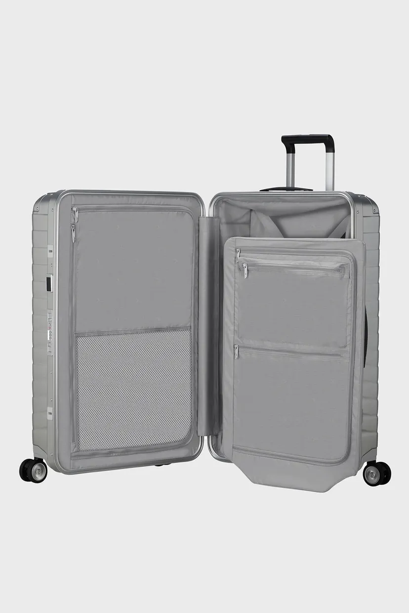 Серебристый чемодан 76 см PROXIS ALU ALUMINIUM 5