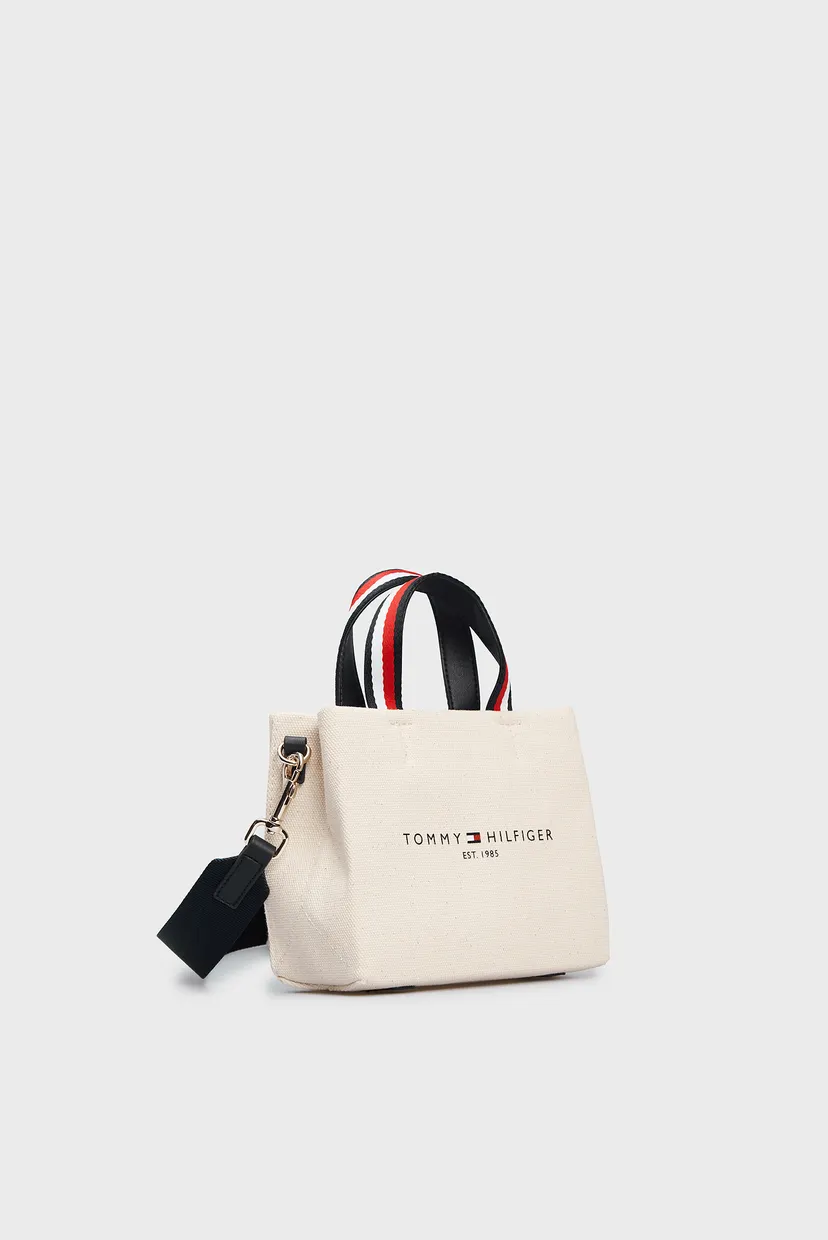 Женская бежевая сумка TOMMY SHOPPER MICRO TOTE CANVAS 3