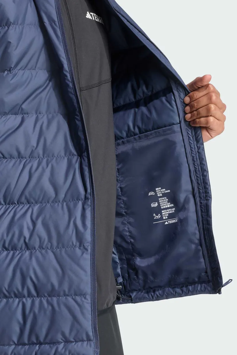 Мужской синий пуховик Terrex Multi Light CLIMAWARM Hooded 4