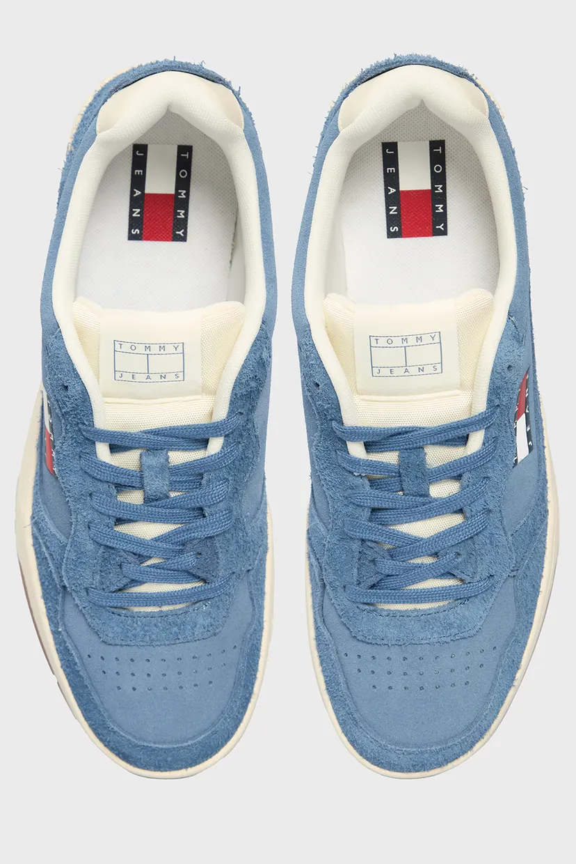 Мужские голубые замшевые сникерсы TJM CUPSOLE SUEDE 4