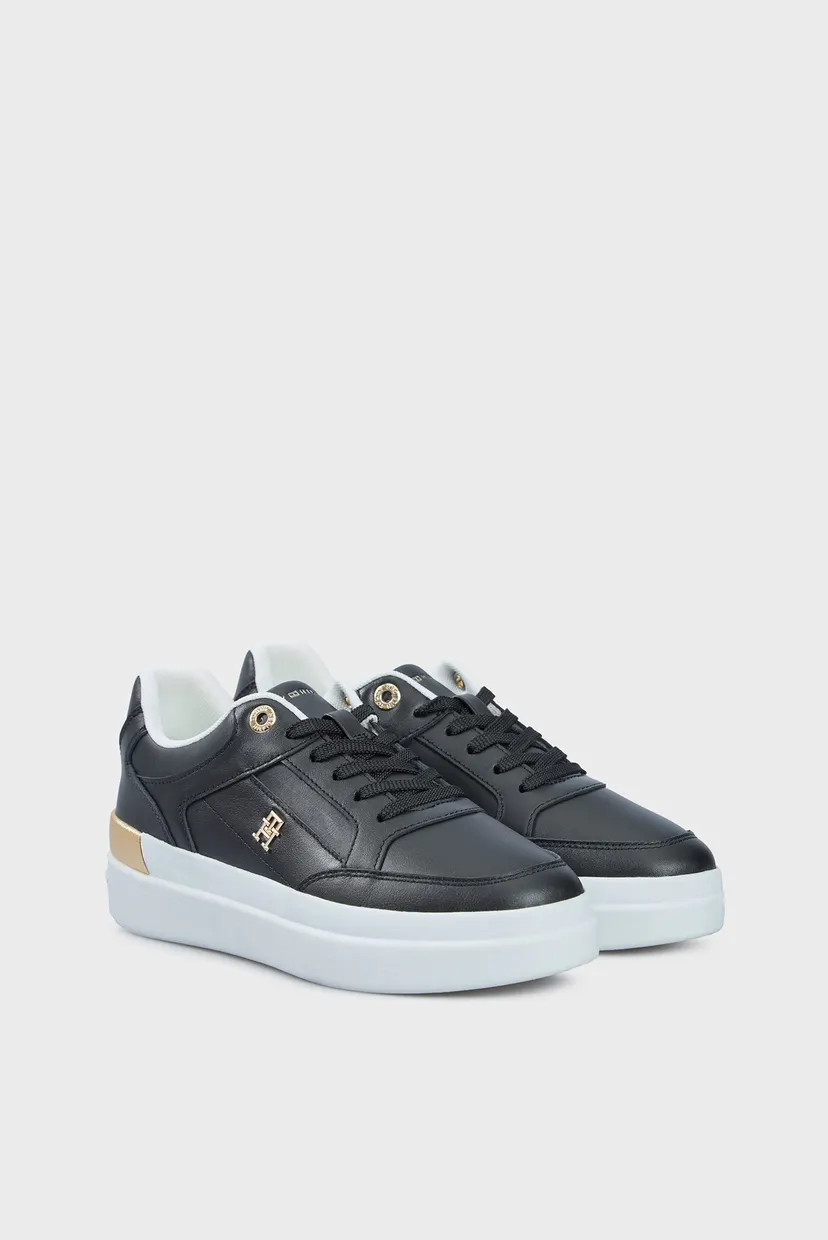 Женские черные сникерсы LUX HARDWARE COURT SNEAKER 3