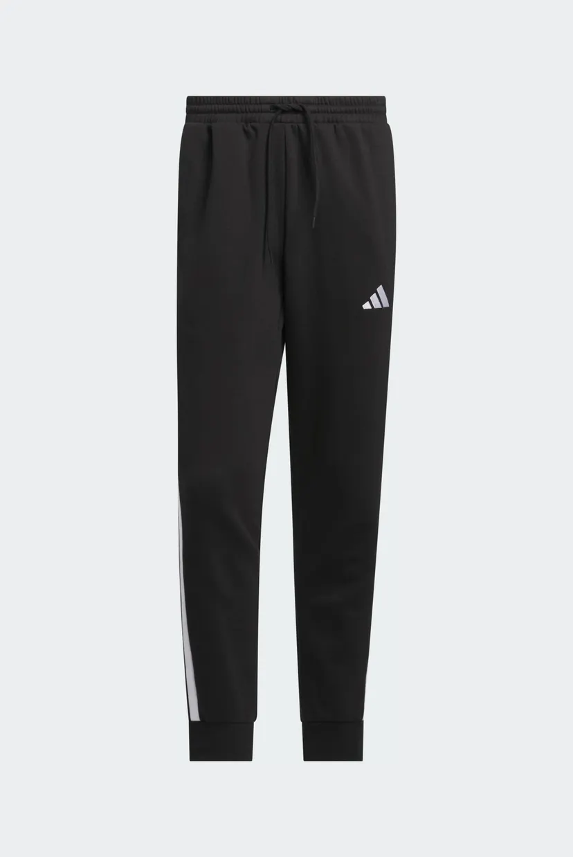 Чоловічі чорні спортивні штани Essentials 3-Stripes Fleece 6