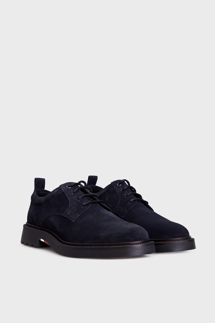 Мужские темно-синие замшевые дерби LIGHT HILFIGER LWT SUEDE SHOE 3