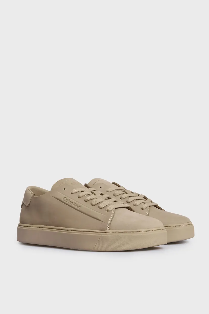 Мужские бежевые нубуковые сникерсы LOW TOP 3