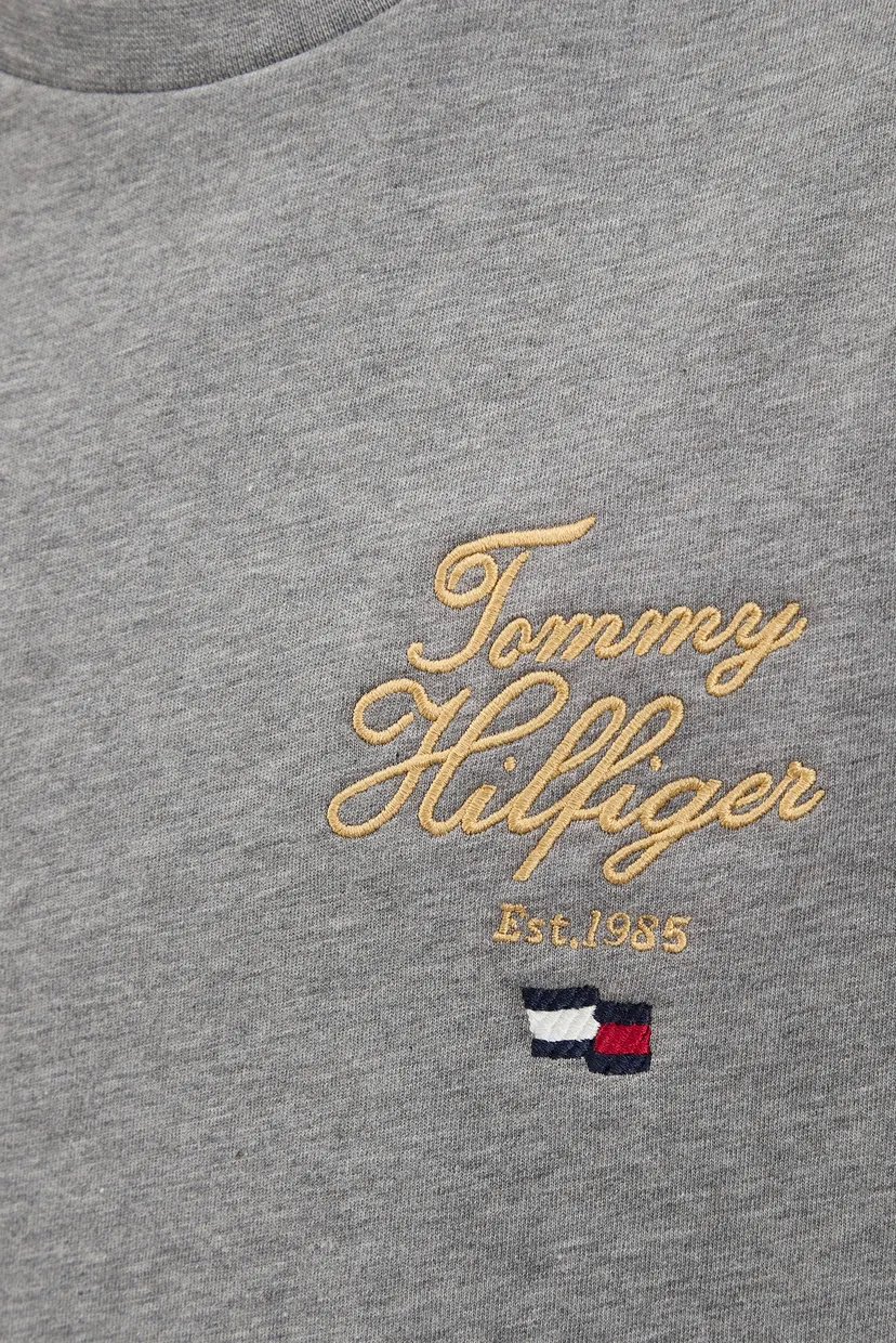 Чоловіча сіра футболка SCRIPT HILFIGER 5